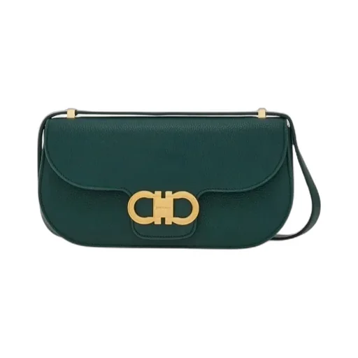 Double Gancini Mini Crossbody Bag