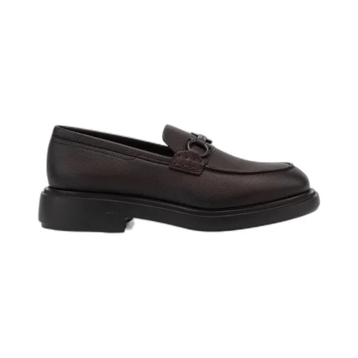 Gancini Plaque Slip-On Loafers