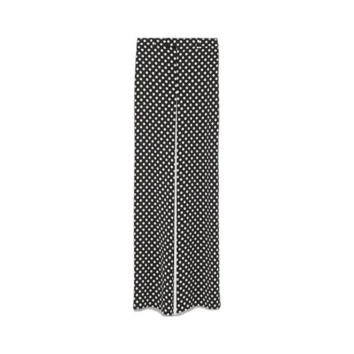 Polka Dots Printed High Waist Trousers