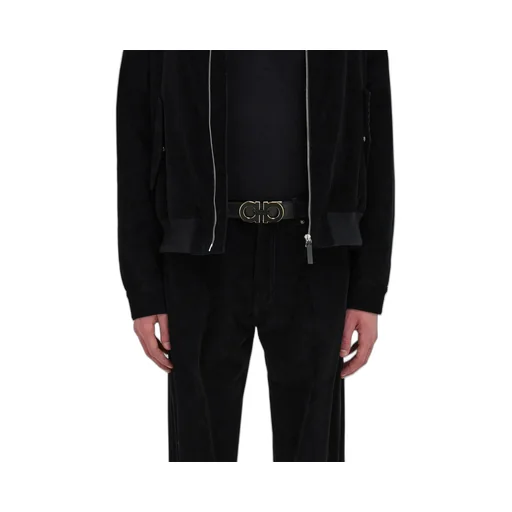Gancini Leather Belt