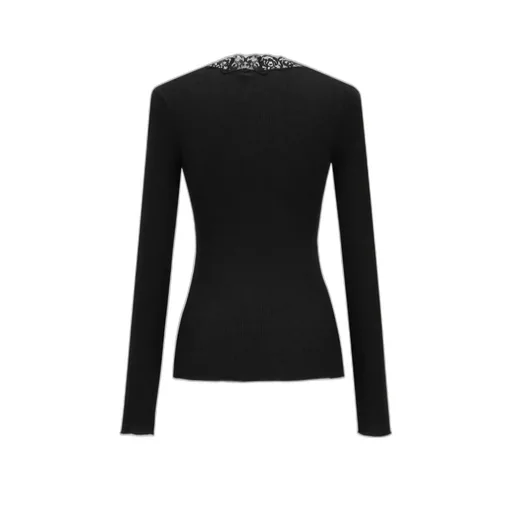 Laced Buttoned Cardigan