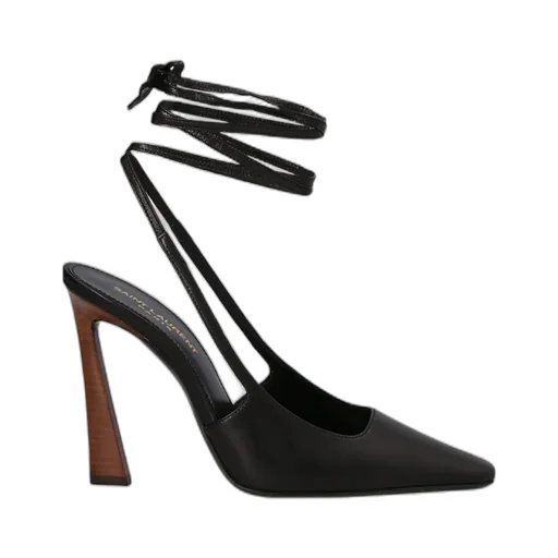 Blade Tie Detailed Slingback Pumps