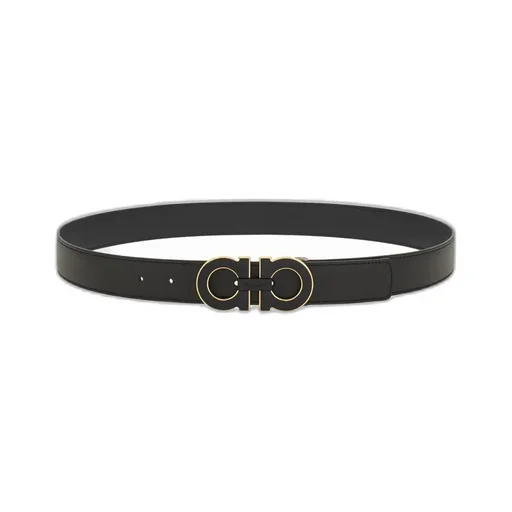 Gancini Leather Belt