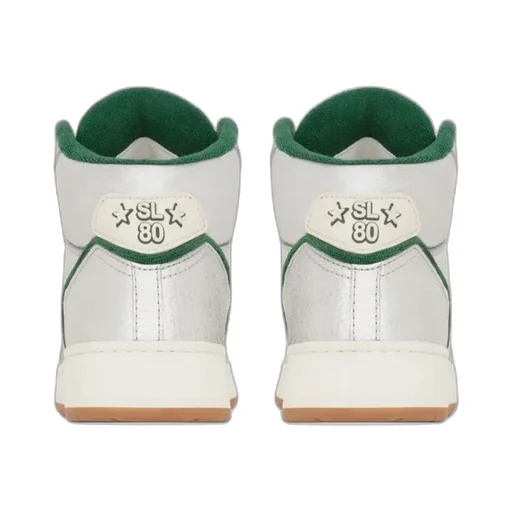 Sl/80 Metallic Effect Mid-Top Sneakers