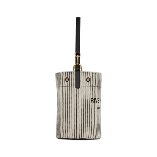 Rive Gauche Striped Bucket Bag