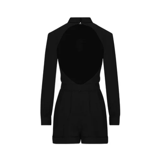 Open-Back Belted Playsuit