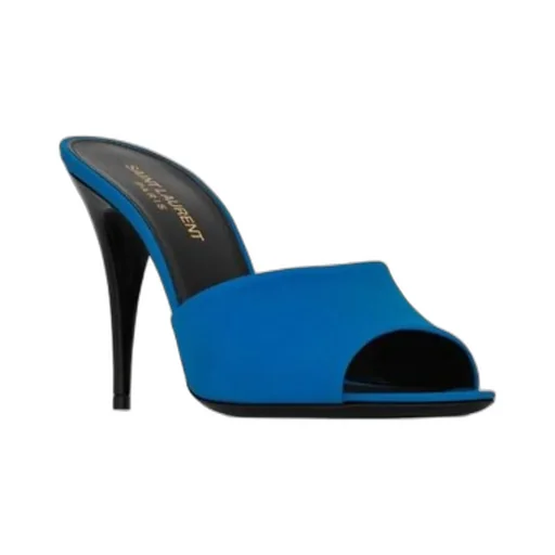 La 16 Peep Toe Heeled Mules