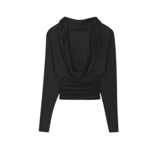 Backless Long-Sleeved Top
