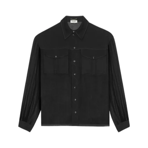 Buttoned Long-Sleeved Shirt