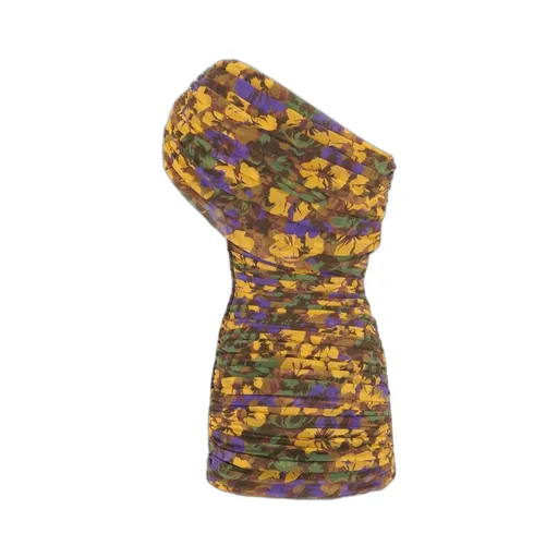 Ruched One-Shoulder Dress