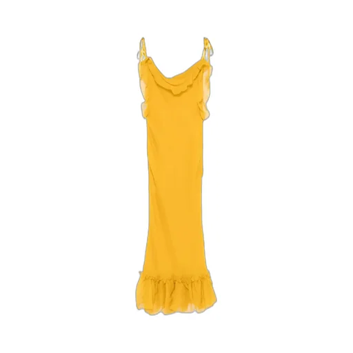 Ruffled Sleeveless Dress