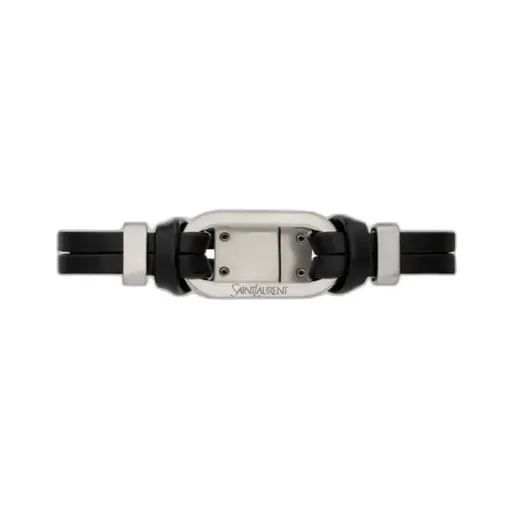 Oval Ring Bracelet In Leather