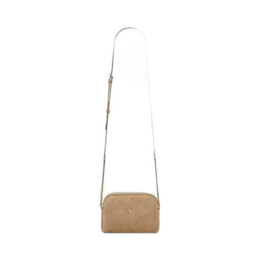 Gaby Zipped Pouch In Suede