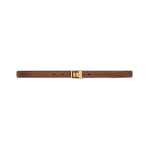 La 66 Thin Belt In Grained Lambskin