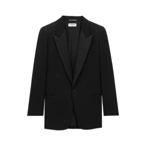 Single-Breasted Tuxedo Blazer