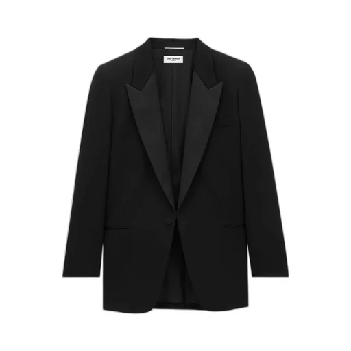 Single-Breasted Tuxedo Blazer