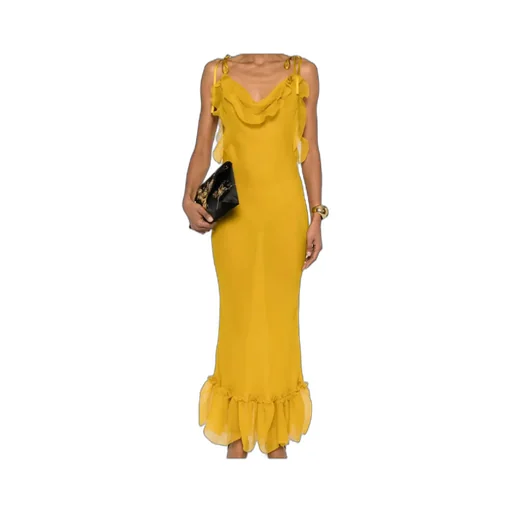 Ruffled Sleeveless Dress