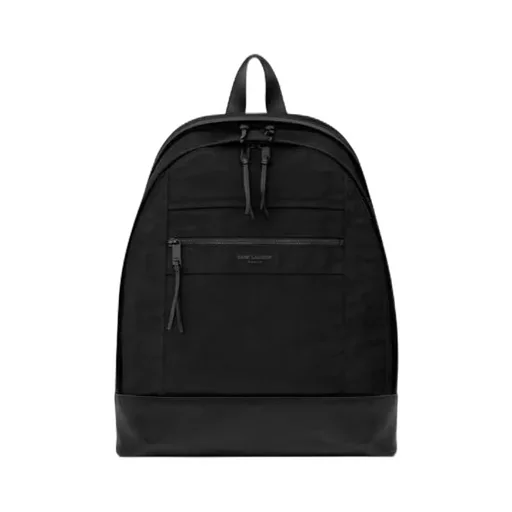 City Backpack In Nylon Canvas And Leather