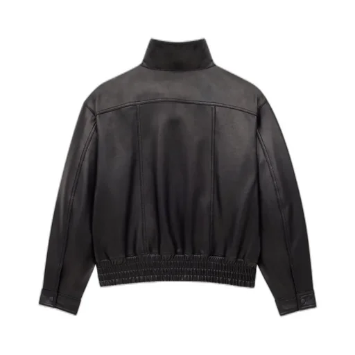 Bomber Jacket In Plunged Lambskin
