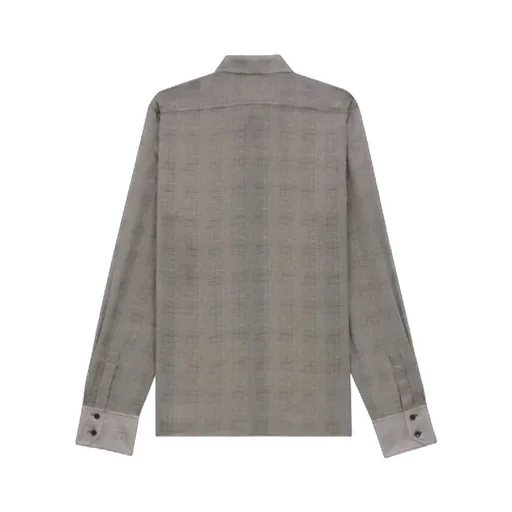 Checked Button-Up Shirt