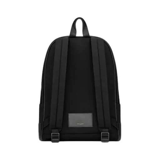 City Backpack In Nylon Canvas And Leather