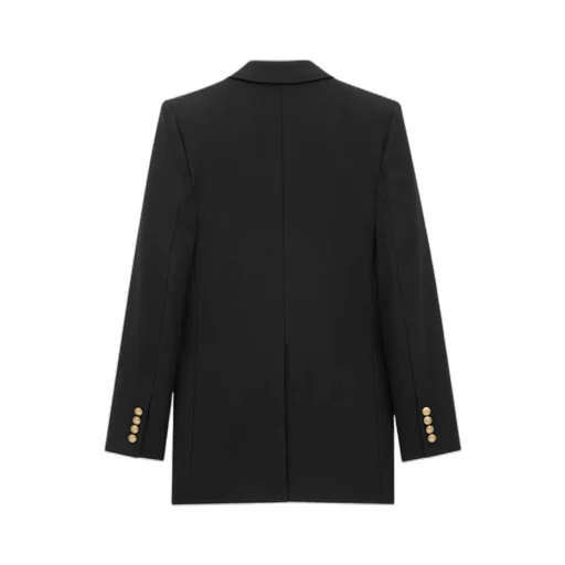 Double-Breasted Long-Sleeved Jacket