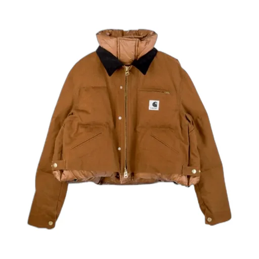 X Carhartt Wip Logo Patch Puffer Jacket