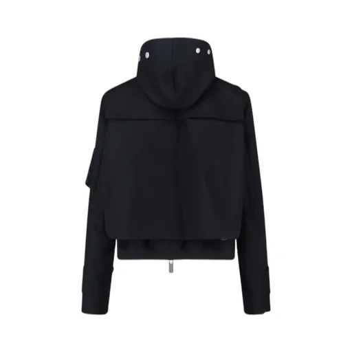 Hooded Toggle-Fastening Jacket