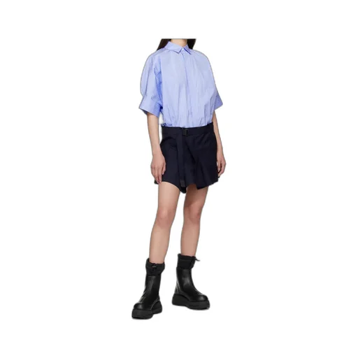 Poplin And Blazer Mini Dress