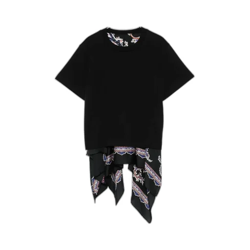 Paisley Print X Cotton Jersey T-Shirt