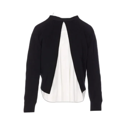 Long-Sleeved Knitted Cardigan