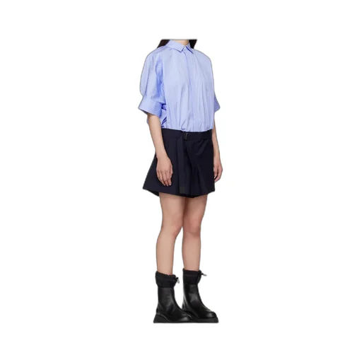 Poplin And Blazer Mini Dress