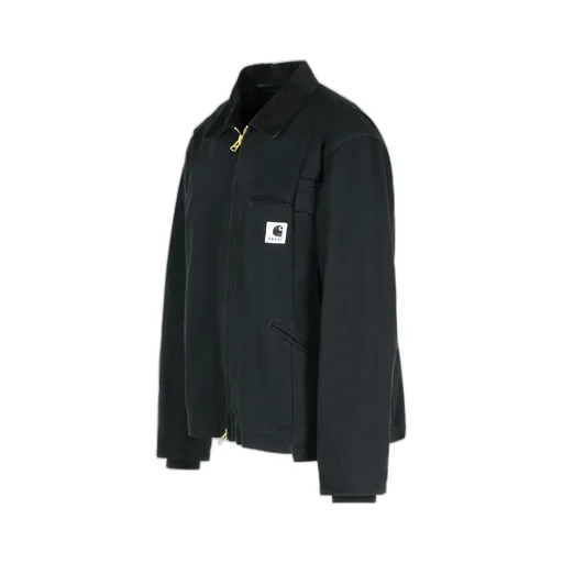 X Carhartt Logo Patch Zip-Up Jacket