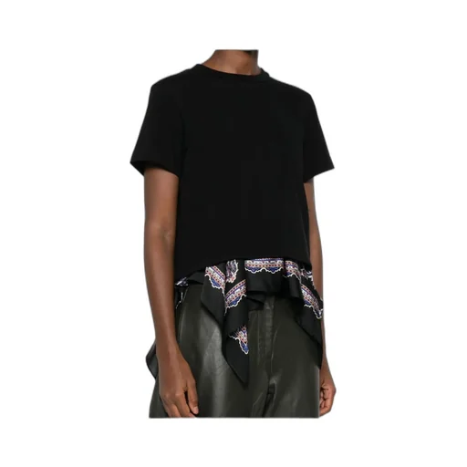 Paisley Print X Cotton Jersey T-Shirt