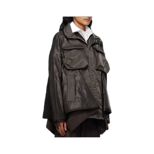Quilted Nylon Ripstop Twill Coat