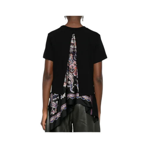 Paisley Print X Cotton Jersey T-Shirt