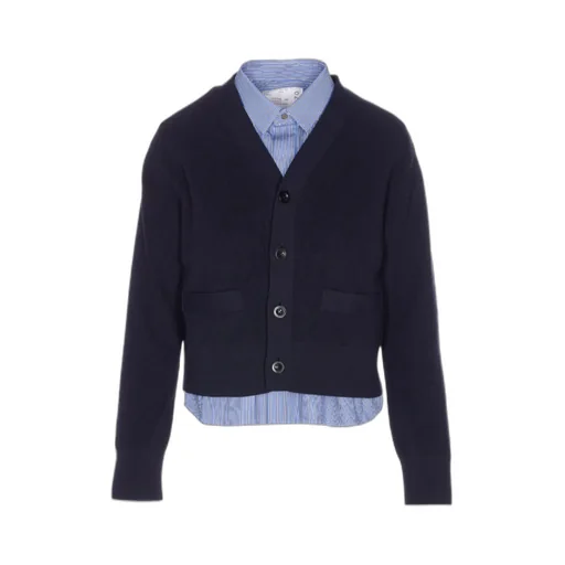 Long-Sleeved Knitted Cardigan