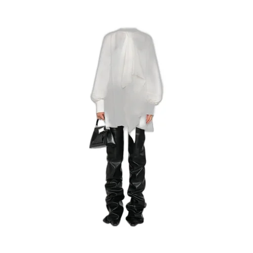 Ruffled Satin Dress