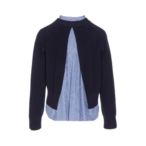Long-Sleeved Knitted Cardigan