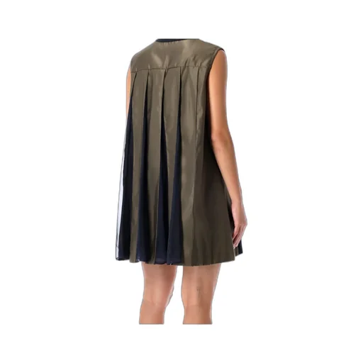 Sleeveless Pleated Dress
