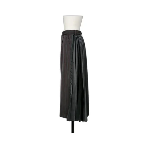 Stripe Doeskin Skirt