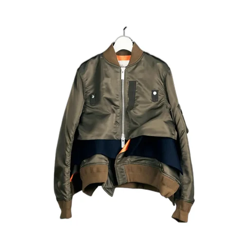 Nylon Twill X Wool Melton Blouson