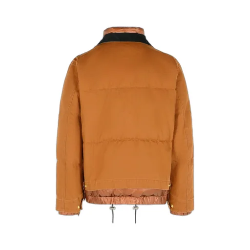 X Carhartt Wip Logo Patch Zip-Up Puffer Jacket