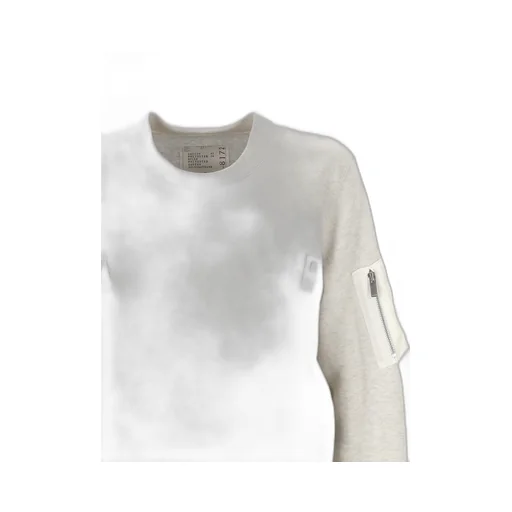 Layered Twill Sweatshirt