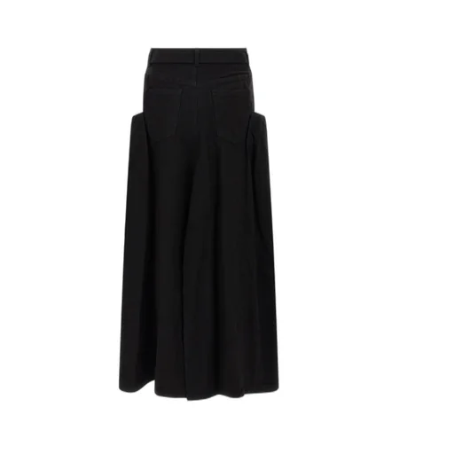 Belted Denim Skirt