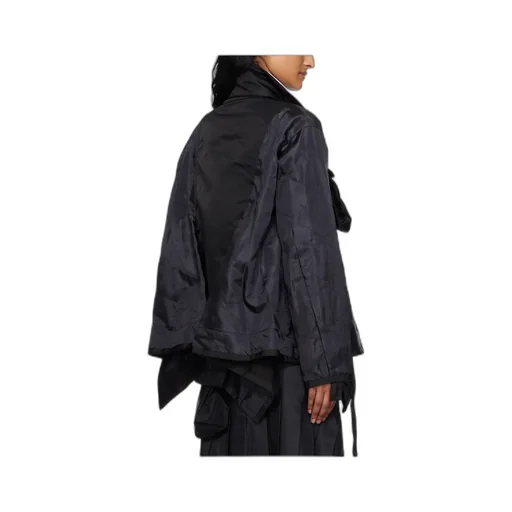 Quilted Nylon Ripstop Twill Coat