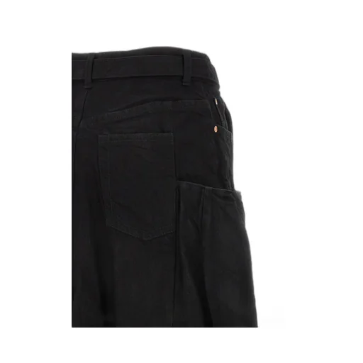 Belted Denim Skirt