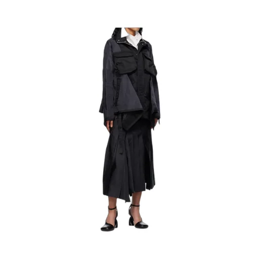 Quilted Nylon Ripstop Twill Coat