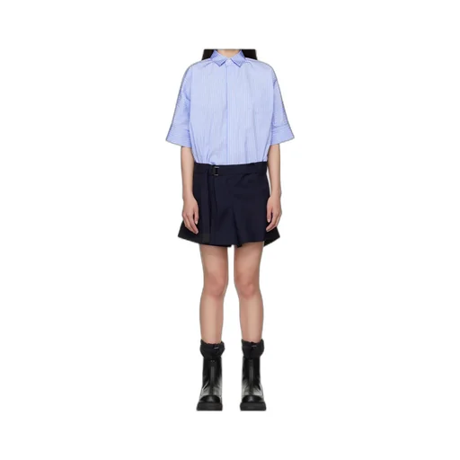 Poplin And Blazer Mini Dress