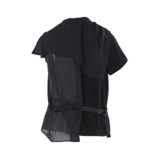 Paneled Slide-Buckle T-Shirt
